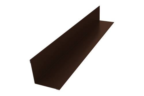 Угол внутренний 50х50 0,45 PE с пленкой RAL 8017 шоколад (3м)