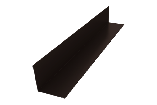 Угол внутренний 50х50 0,45 PE с пленкой RR 32 темно-коричневый (3м)