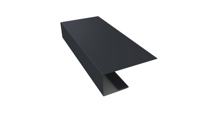 J-Профиль 18мм 0,45 PE с пленкой RAL 7024 мокрый асфальт (2м)