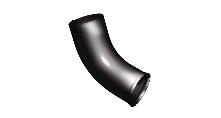 Колено стока Grand Line PU 90 мм RAL 9005 черный