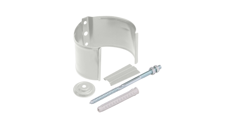 Кронштейн трубы Grand Line на кирпич 90мм PU RAL 9003 сигнальный белый