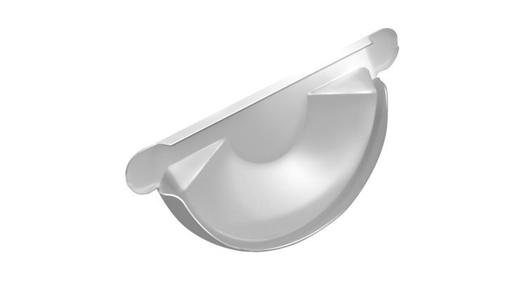 Заглушка торцевая универсальная Grand Line PU 150 мм RAL 9003 сигнальный белый