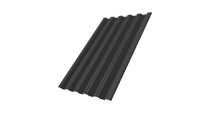 Профнастил HC35R 0,5 Rooftop Бархат RAL 7016 антрацитово-серый