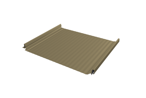 Кликфальц Pro Gofr Grand Line 0,45 PE с пленкой на замках RAL 1014 слоновая кость