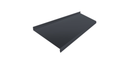 Отлив простой 250 0,45 Drap TR RAL 7024 мокрый асфальт (2м)