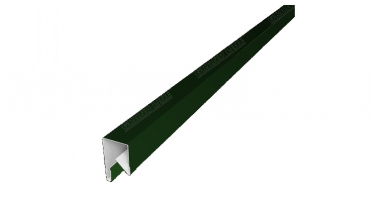 Планка П-образная заборная 17 PE с пленкой RAL 6002 лиственно-зеленый