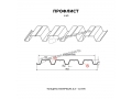 Профнастил Н60 x 845 А ПЭ 01 8017 1 мм