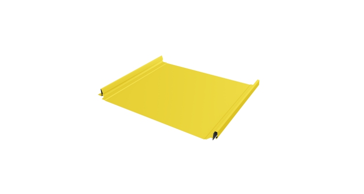 Кликфальц Pro Grand Line 0,45 PE с пленкой на замках RAL 1018 цинково-желтый