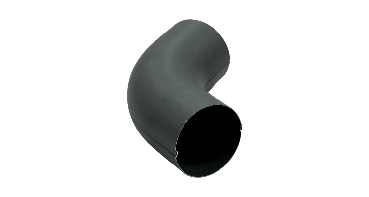 Колено 60 град PU 90 мм Мatt RAL 7024 мокрый асфальт