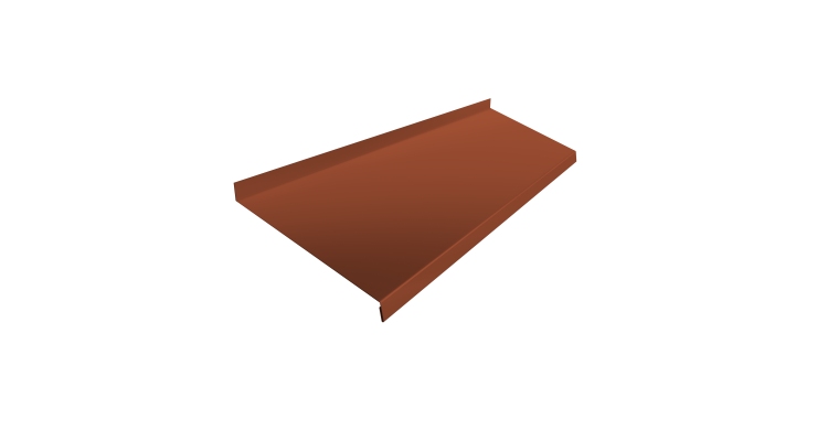 Отлив простой 200 0,45 PE с пленкой RAL 8004 терракота (2м)