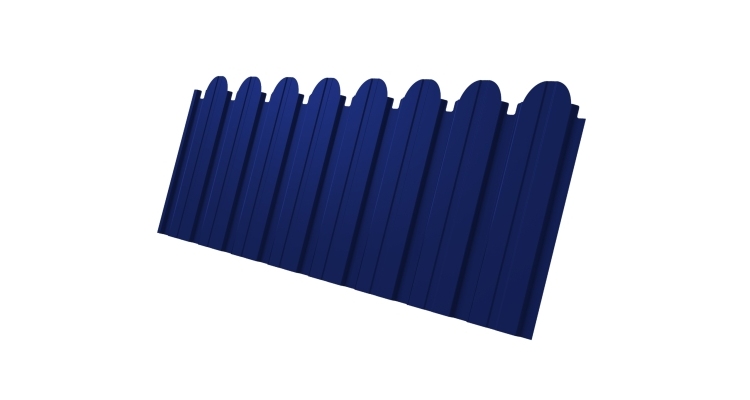Профнастил С10B фигурный 0.45 PE RAL 5002 ультрамариново-синий