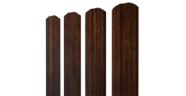 Штакетник Twin фигурный 0,45 Print Premium Cherry Wood Fresh TwinColor