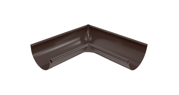 Угол желоба внутренний 90 гр 125 мм PU Мatt RAL 8017 шоколад