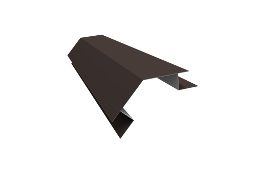 Планка угла внешнего сложного 135 градусов Блок-хаус new 0,45 Drap TX RR 32 темно-коричневый (2м)
