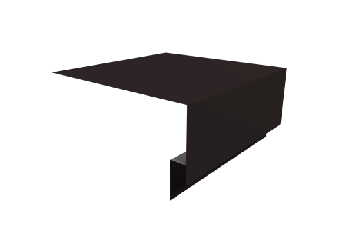 Планка околооконная сложная Блок-хаус new 200х75х27 0,45 Drap TX RAL 9005 черный (2м)