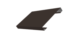 Ламель лицевая 150 забора жалюзи Texas 0.45 PE с пленкой RR 32 темно-коричневый