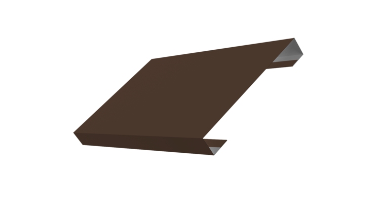 Ламель лицевая 150 забора жалюзи Texas 0.5 PurLite Matt с пленкой RAL 8017 шоколад