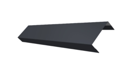 Ламель лицевая 50 забора жалюзи Texas 0.45 PE с пленкой RAL 7024 мокрый асфальт