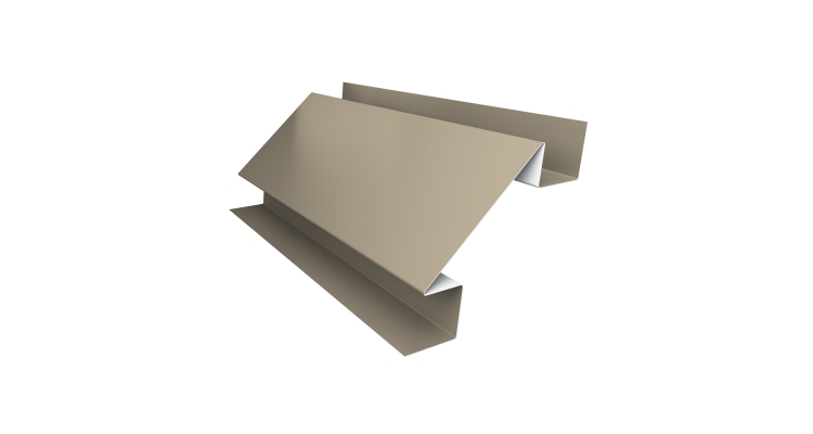 Планка угла внутреннего сложного Экобрус Grand Line 0,45 PE с пленкой RAL 1015 светлая слоновая кость (3м)