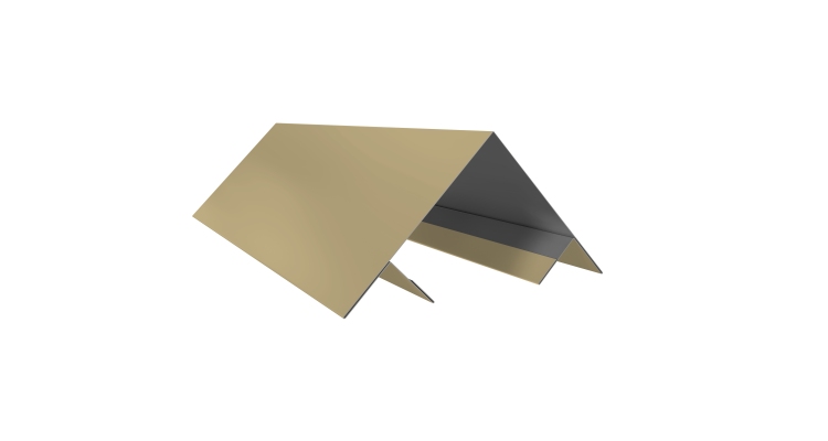 Планка угла внешнего составная верхняя 0,45 PE с пленкой RAL 1014 слоновая кость (3м)