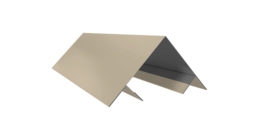 Планка угла внешнего составная верхняя 0,5 Satin с пленкой RAL 1015 светлая слоновая кость (2м)