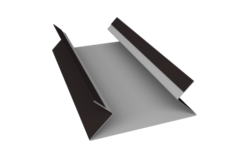 Планка угла внутреннего составная верхняя 0,45 Drap TX RAL 9005 черный (2м)