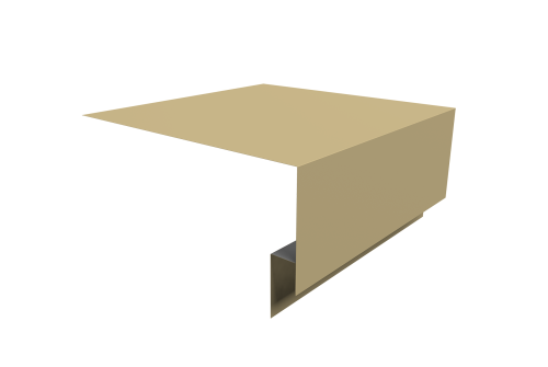 Планка околооконная сложная Экобрус Grand Line 200х75х25 0,45 PE с пленкой RAL 1014 слоновая кость (2м)