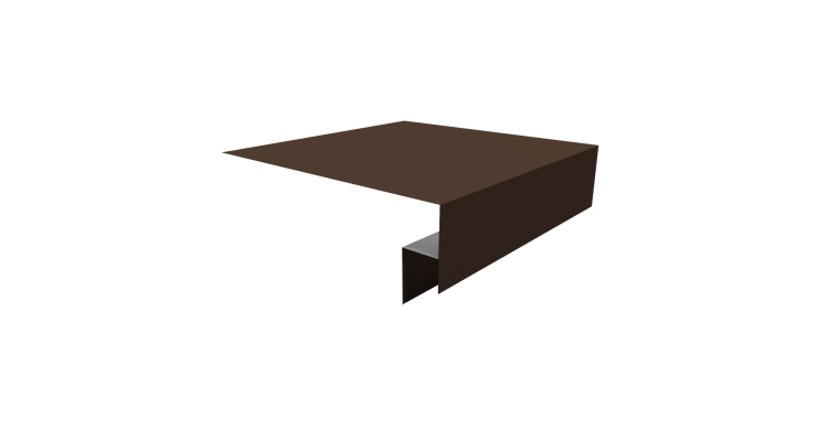 Планка околооконная сложная Экобрус Grand Line 250х50х25 0,45 Drap RAL 8017 шоколад (3м)