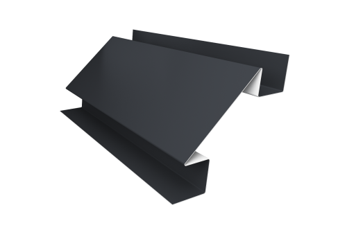 Угол внутренний сложный 75мм 0,5 Satin с пленкой RAL 7024 мокрый асфальт (2м)