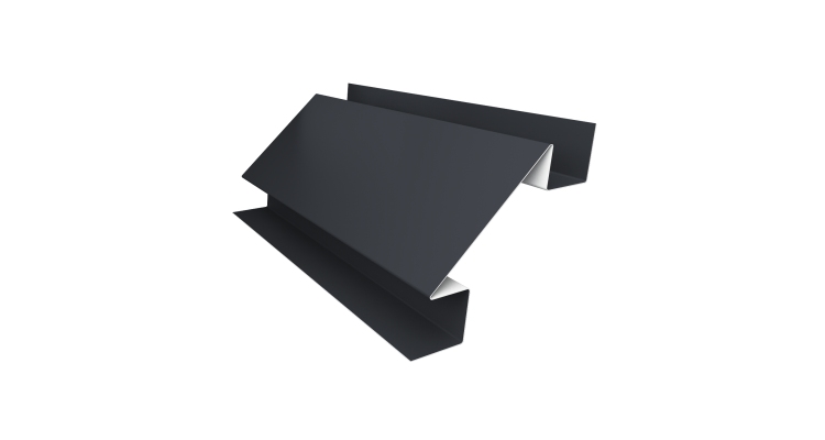 Угол внутренний сложный 75мм 0,5 Satin Matt RAL 7024 мокрый асфальт (2м)