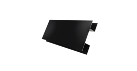 Планка H-образная стыковочная сложная 0,5 Drap TX RAL 9005 черный (2м)