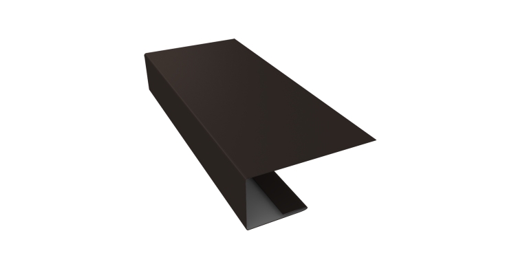 J-Профиль 18мм 0,45 PE с пленкой RR 32 темно-коричневый (2м)