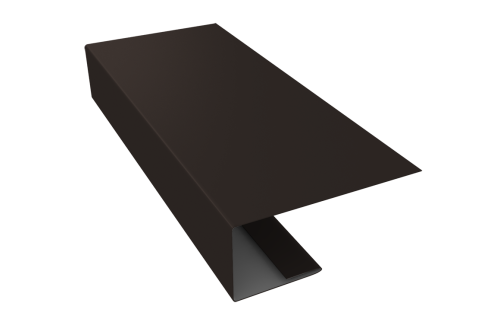 J-Профиль 18мм 0,45 PE с пленкой RR 32 темно-коричневый (2м)