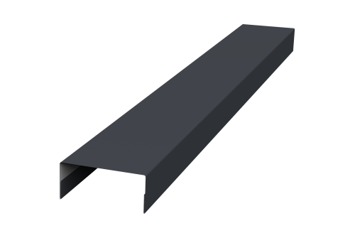 Крышка 30х15 жалюзи Texas 0,45 PE RAL 7024 мокрый асфальт (2,5м)