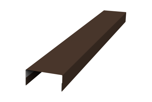 Крышка 30х15 жалюзи Texas 0,45 PE-Double RAL 8017 шоколад (2,5м)