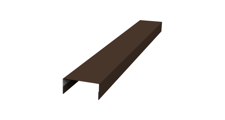 Крышка 30х15 жалюзи Texas 0,5 PurPro RAL 8017 шоколад (2,5м)