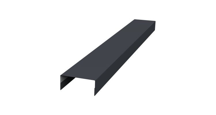 Крышка 30х20 жалюзи Texas 0,45 PE-Double RAL 7024 мокрый асфальт (2м)