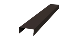 Крышка 45х20 жалюзи Texas 0,45 PE-Double RR 32 темно-коричневый (3м)