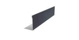 Нащельник 125 Texas 25х35 0,7 PE RAL 7024 мокрый асфальт (L2,0)