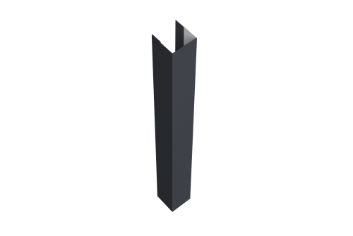 Стойка жалюзи Texas 0,5 Satin Matt RAL 7024 мокрый асфальт (1,8м)