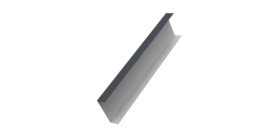 Декоративная накладка на столб универсальная 80х80 для забора жалюзи 0,5 PurLite Matt RAL 7024 мокрый асфальт (1,8м)