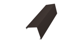 Декоративная накладка на столб универсальная угловая 62х55 для забора жалюзи 0,5 Satin Matt TX RR 32 темно-коричневый (2,5м)