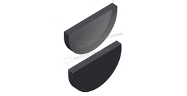 Заглушка желоба Металл Профиль ПРОЕКТ D185 Ral 7024