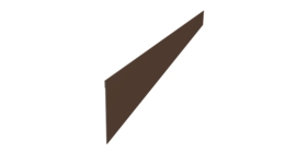 Ламель забора жалюзи Palermo 0,5 Velur X RAL 8017 шоколад