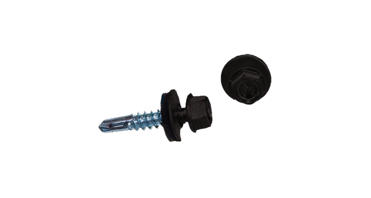 Саморез по металлу Daxmer 5,5х25 RAL 8019 (250) сверло №3