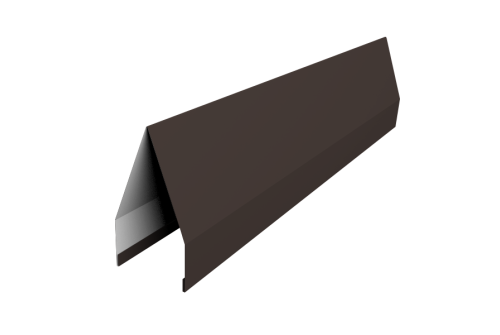 Ламель забора жалюзи Tokyo 0,5 Satin Matt TX с пленкой RR 32 темно-коричневый