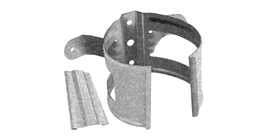 Кронштейн трубы на дерево GL ZN 100 мм Zn цинк