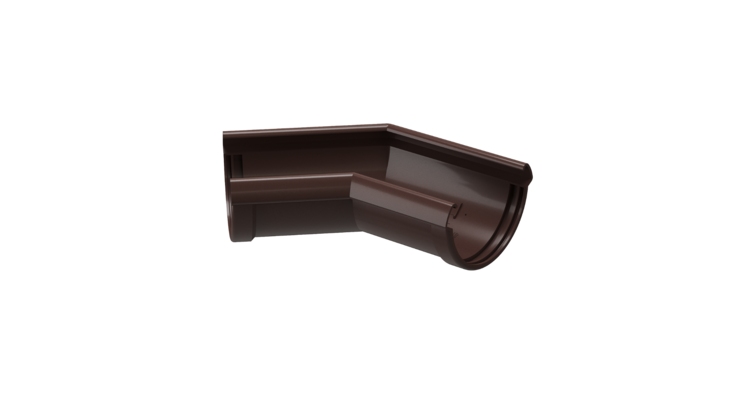 Угол желоба 135˚ LUX, шоколад