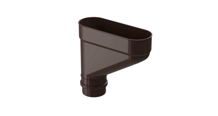 Коллектор для водостока Lux, шоколад