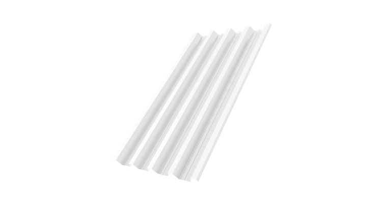 Профнастил Н60 R 0.8 PE RAL 9003 сигнальный белый